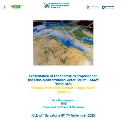 Extreme events and Climate Change: Water Security